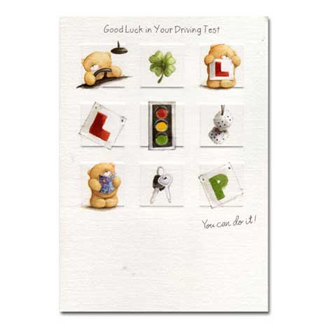 Driving Test Good Luck Forever Friends Card